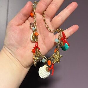 House of Harlow Seashell Beach Themed Bag Charm